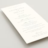 "Modern Air" - Menus in Dusty Blue by Stacey Meacham - Detail