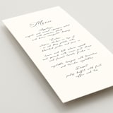 "Poem" - Menus in Snow by Maja Cunningham - Detail