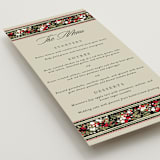 "holiday ribbon" - Menus in Ruby by Jackie Crawford - Detail