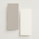 "Overlapping" - Menus in Cotton by Amy Kross - Back of Card Options