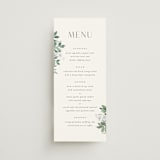 "Grove" - Menus in Fern by Everett Paper Goods - Front
