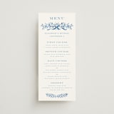 "Royal" - Menus in Cobalt by Petra Kern - Front