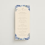 "Nilgiri" - Menus in Blueberry by Creo Study - Front