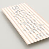 "Preppy" - Menus in Coral by Erin German - Detail