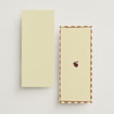 "Love Rests in a Garden" - Menus in Oat by Helena Vitto - Back of Card Options