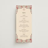 "Tapestry" - Menus in Almond by Jenna Holcomb - Front