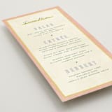 "Coastal Drift" - Menus in Caribbean Citrus by Pixel and Hank - Detail