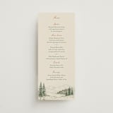 "Whispering Pines" - Menus in Forest by Elly - Front
