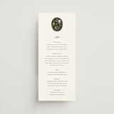"botanical cameo" - Menus in Swan by Lori Wemple - Front