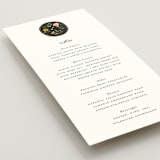 "botanical cameo" - Menus in Swan by Lori Wemple - Detail