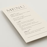 "Modern Monogram" - Menus in Ecru by Erica Krystek - Detail