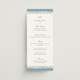 "Sweet Vintage" - Menus in Periwinkle by Alethea and Ruth - Front