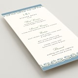 "Sweet Vintage" - Menus in Periwinkle by Alethea and Ruth - Detail
