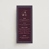 "sophisticate" - Menus in Plum by Owl and Toad - Front