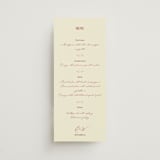 "Elizabeth" - Menus in Burgundy by Helena Vitto - Front