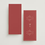 "Elizabeth" - Menus in Burgundy by Helena Vitto - Back of Card Options
