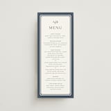 "Ariah" - Menus in French Blue by Jennifer Postorino - Front