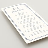 "Deluxe" - Menus in Blueberry by Carolyn MacLaren - Detail