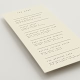 "Nonnette" - Menus in Vanilla by Blustery August - Detail