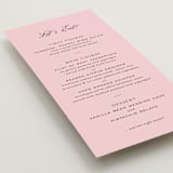 "Nola" - Menus in Peony by Megan Davis - Detail