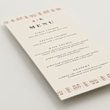 "Amari" - Menus in Ivory by Oma N. Ramkhelawan - Detail