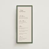 "Emerson" - Menus in Evergreen by Kelly Watkins - Front