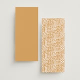 "Tribal Rythm" - Menus in Amber by Selima Akhter - Back of Card Options