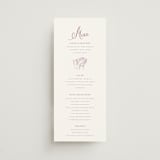 "Lavender Dreams" - Menus in Lilac Dreams by Design Lotus - Front