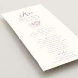 "Lavender Dreams" - Menus in Lilac Dreams by Design Lotus - Detail