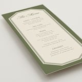 "Literary" - Menus in Moss by Kelly Watkins - Detail