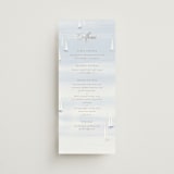"Bristol" - Menus in Aqua by Jennifer Wick - Front