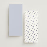"Blooming Crest" - Menus in Plum by Cass Loh - Back of Card Options