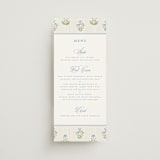 "Patterned florals" - Menus in Powder by Creo Study - Front