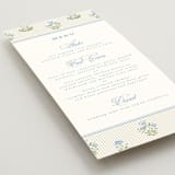 "Patterned florals" - Menus in Powder by Creo Study - Detail