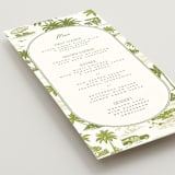 "West Coast Toile" - Menus in Palm by Jenna Holcomb - Detail