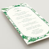 "Tropical Toile" - Menus in Jade by Jenna Holcomb - Detail