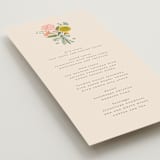 "floral bouquet" - Menus in Cream by Lori Wemple - Detail