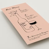 "Special Guest" - Menus in Peach by Zove Ahhh - Detail