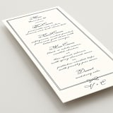 "Bow Charm" - Menus in Navy by letterfix - Detail