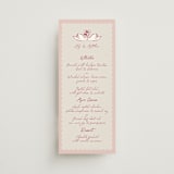 "Swan love" - Menus in Scarlet by Lucrecia Caporale - Front