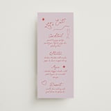 "Whimsical" - Menus in Lavender by Kelly Watkins - Front
