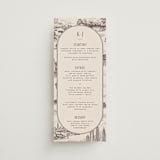 "New York Toile" - Menus in Antique by Jenna Holcomb - Front