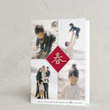 "Spring Calligraphy" - Lunar New Year Cards in Red Packet by Adelyn T. - Folded Card