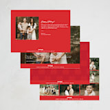 "Lunar New Year Wishes" - Lunar New Year Cards in Scarlet by Alexandra Cohn - Back of Card Options