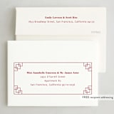 "A Happy New Year to You" - Lunar New Year Cards in Cranberry by Yaling Hou Suzuki - FREE Recipient Addressing