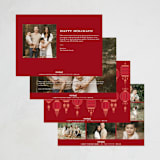 "Lanterns" - Lunar New Year Cards in Pomegranate by Jennifer Lew - Back of Card Options