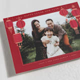 "Lanterns" - Lunar New Year Cards in Pomegranate by Jennifer Lew - Detail