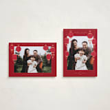 "Lanterns" - Lunar New Year Cards in Pomegranate by Jennifer Lew - Photo Orientation Options