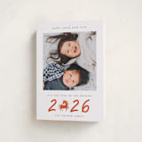 "Chinese Dragon Year" - Lunar New Year Cards in Kumquat by Vivian Yiwing - Folded Card