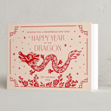 "Lunar Year Dragon" - Lunar New Year Cards in Peace by Vivian Yiwing - Folded Card